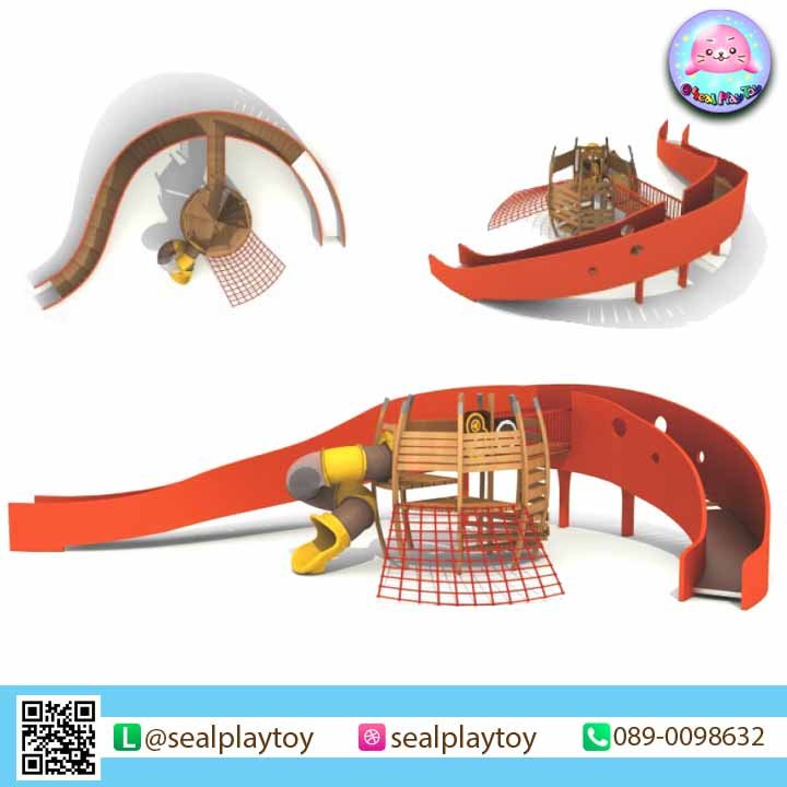 SP-PG-WE2201 - Wooden playground by Sealplay