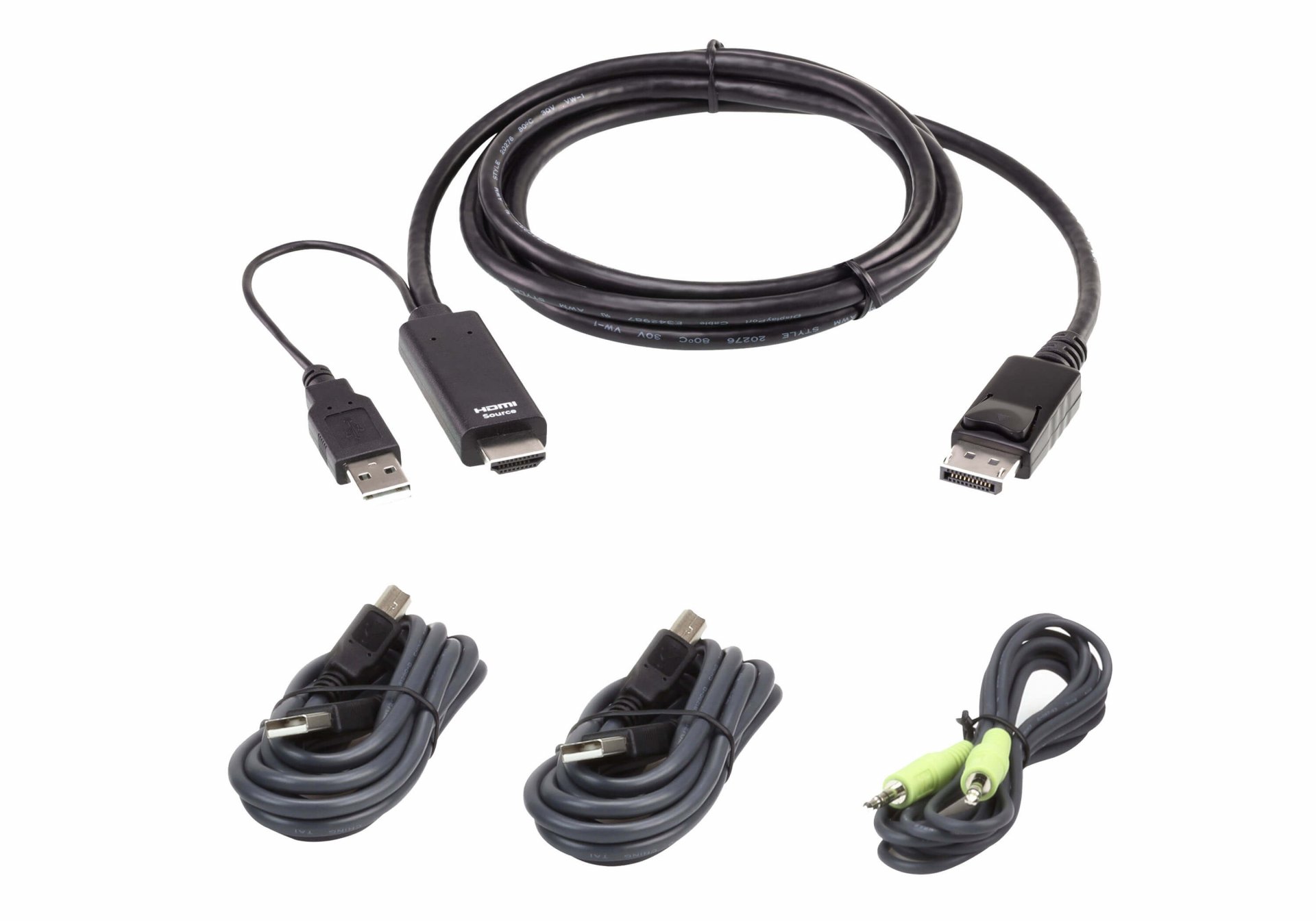2L-7D02UHDPX4 : 1.8M USB Universal Secure KVM Cable Kit