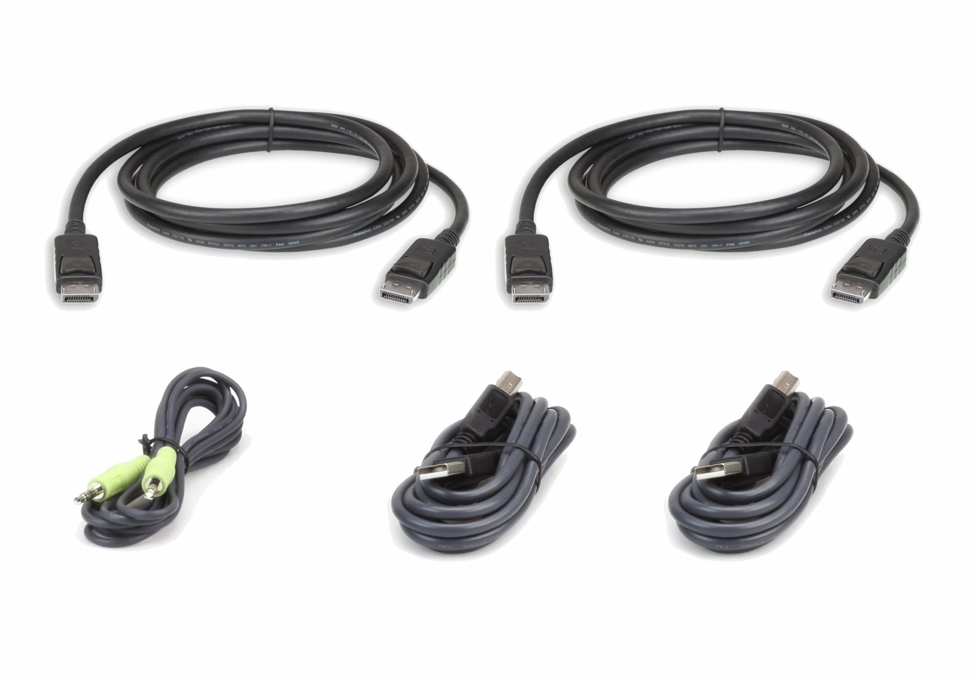 2L-7D02UDPX5 : 1.8M USB DisplayPort Dual Display Secure KVM Cable Kit