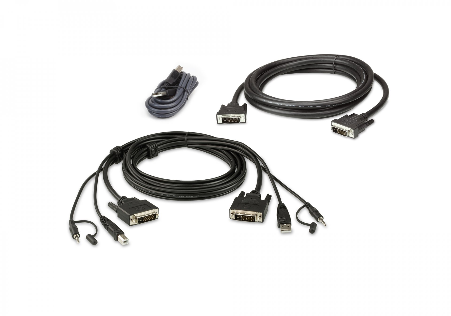 2L-7D03UDX5 : 3M USB DVI-D Dual Link Dual Display Secure KVM Cable Kit