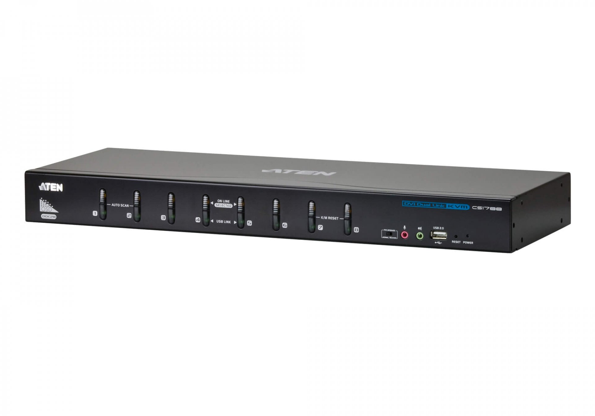 CS1788 : 8-Port USB DVI Dual Link/Audio KVM Switch