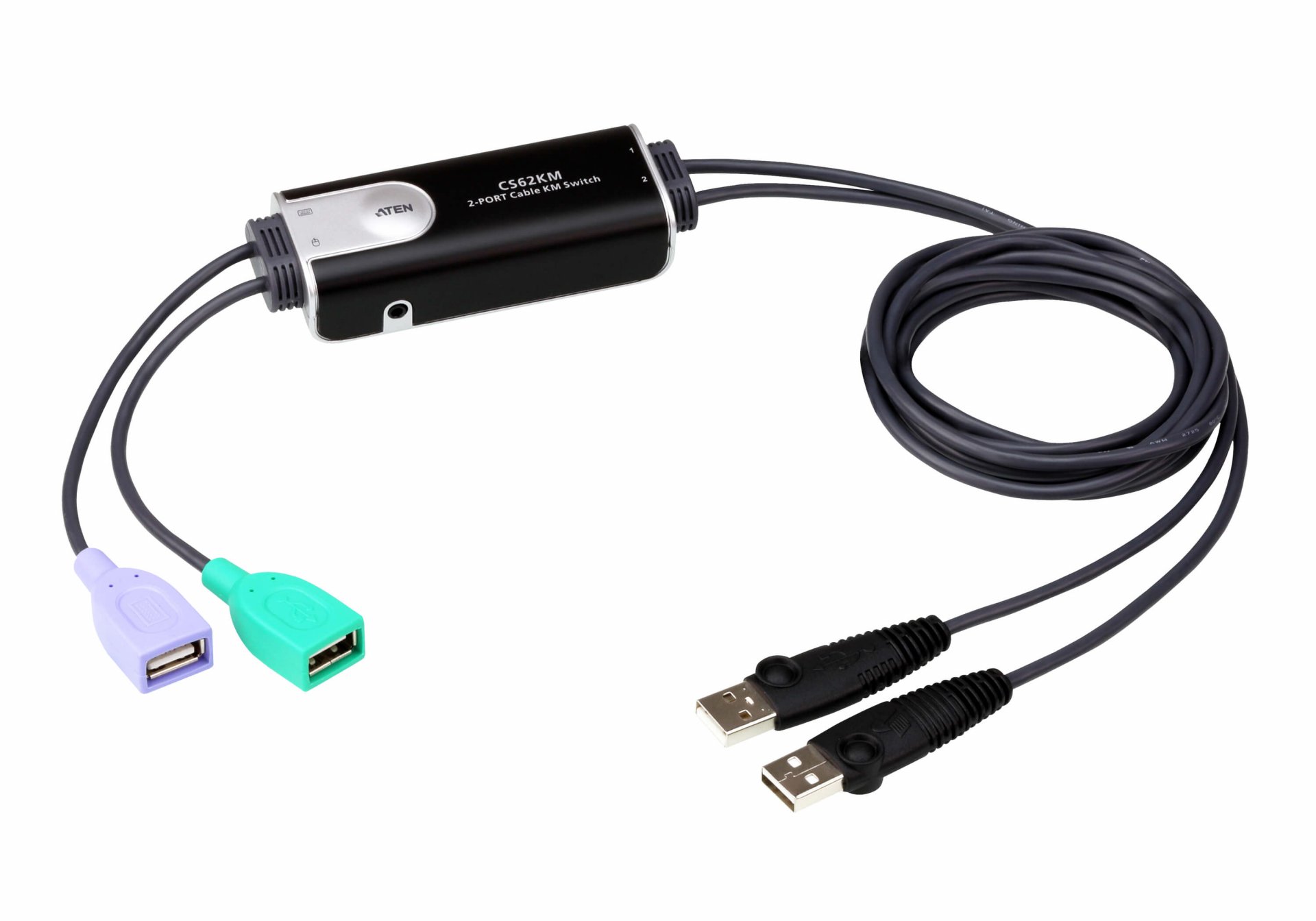 CS62KM 2-Port USB Boundless Cable KM Switch