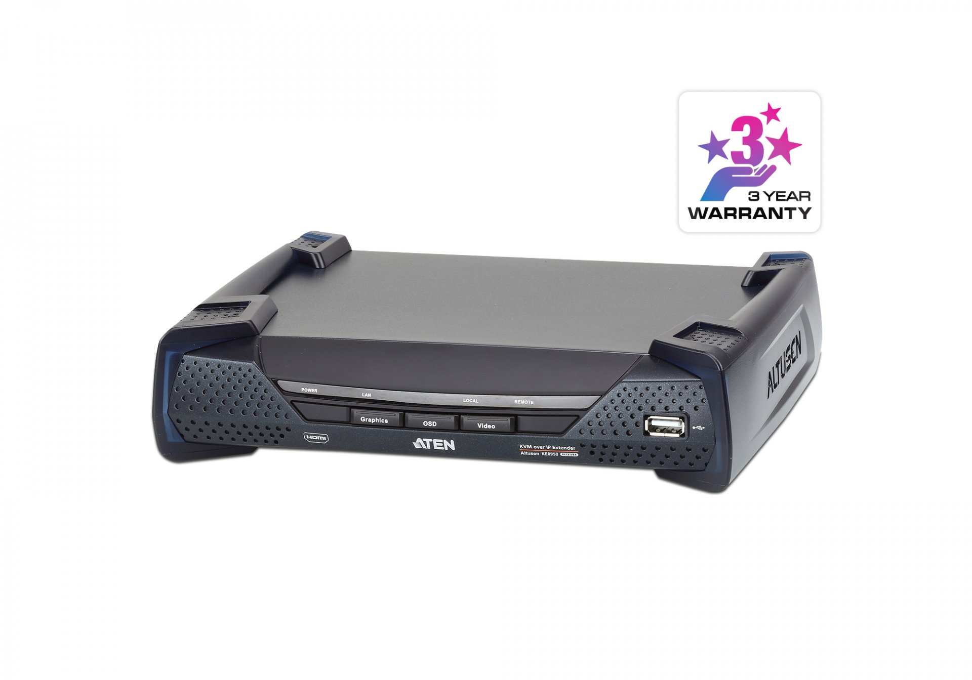 KE8950R : 4K HDMI Single Display KVM over IP Receiver