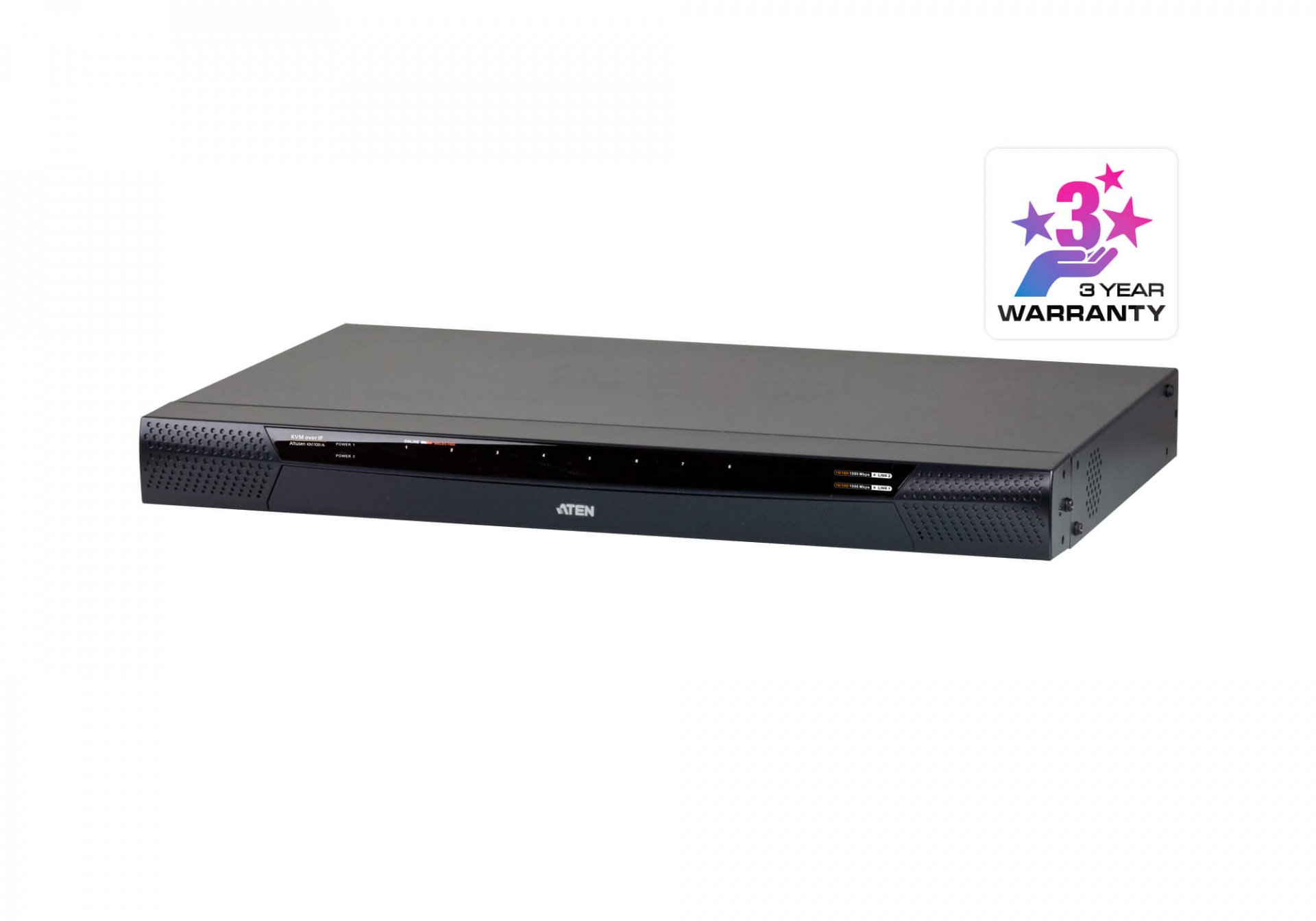 KN1108VA : 1-Local/1-Remote Access 8-Port Cat 5 KVM over IP Switch with Virtual Media (1920 x 1200)