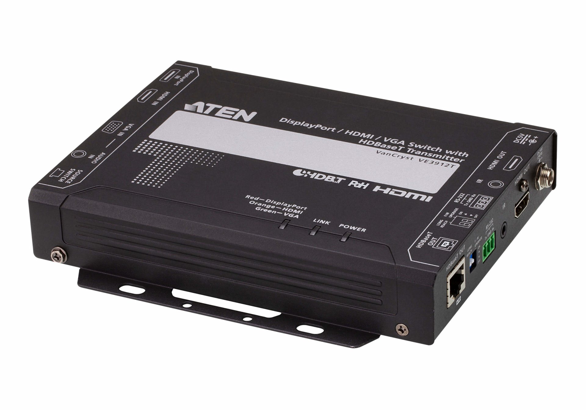 VE3912T : DisplayPort / HDMI / VGA Switch with HDBaseT Transmitter