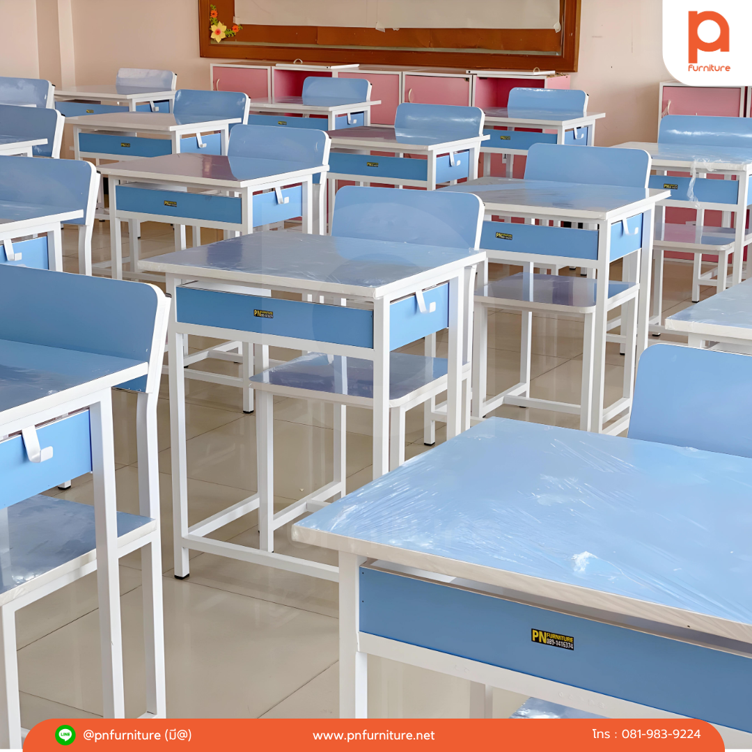 ผลงานการแปลงโฉมห้องเรียนง่ายๆด้วยชุดโต๊ะนักเรียนสีสันสดใส จ.ปทุมธานี ผลงานการแปลงโฉมห้องเรียนง่ายๆด้วยชุดโต๊ะนักเรียนสีสันสดใส จ.ปทุมธานี