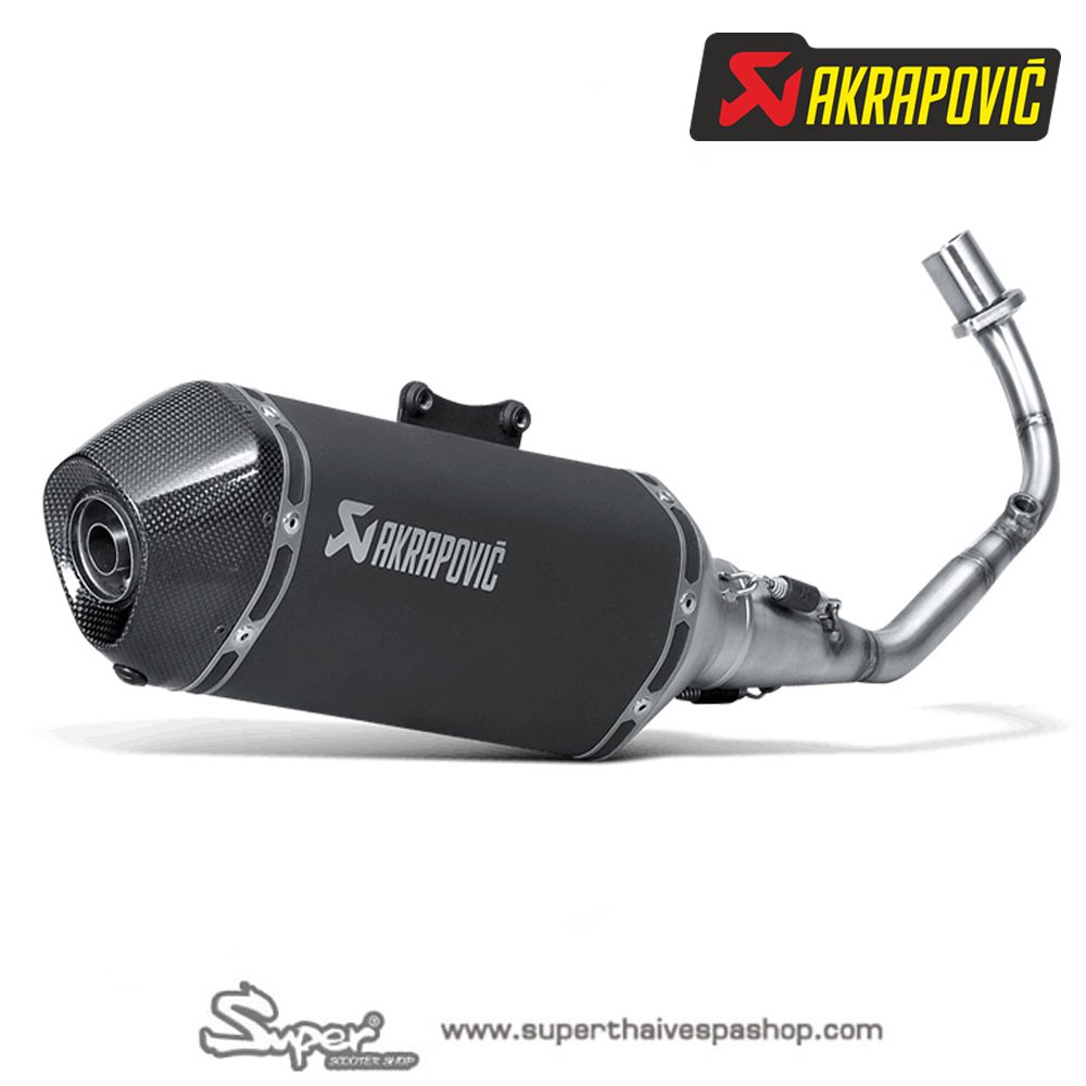 THE AKRAPOVIC EXHAUST BLACK STAINLESS STEEL 