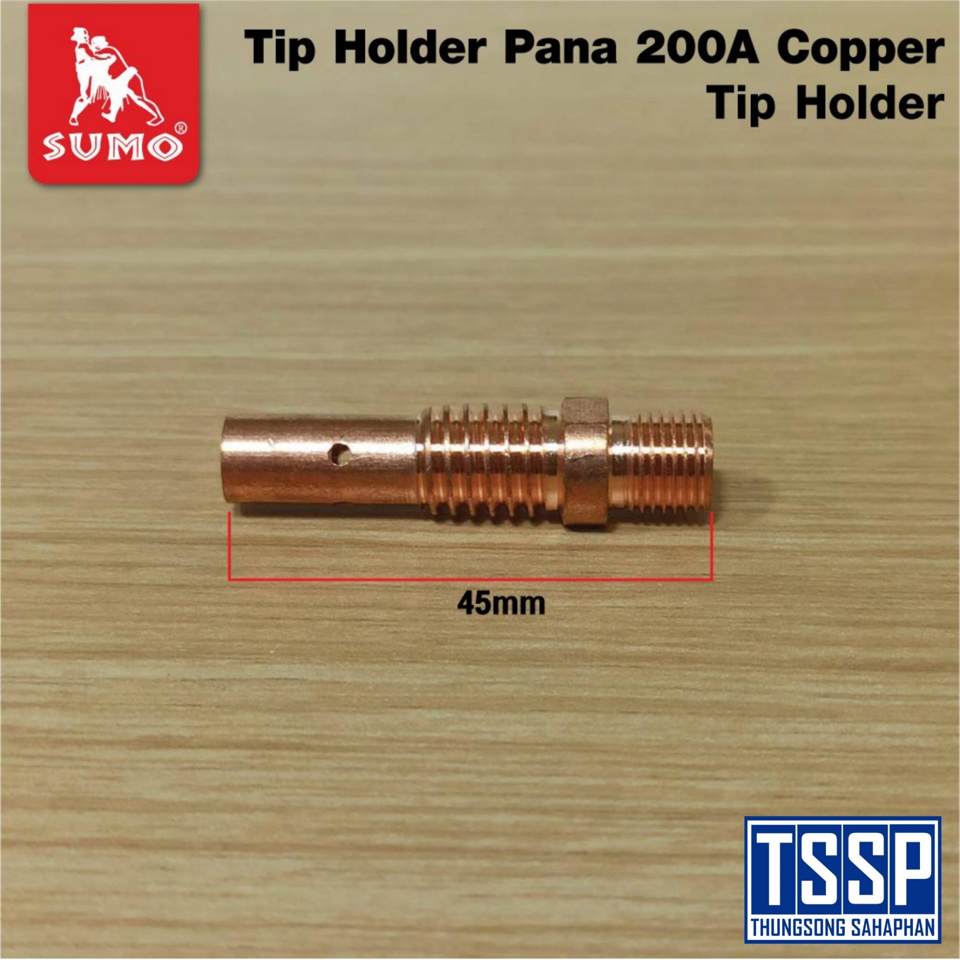 Tip Holder PANA 200Aเกลียวละเอียด 1.0mm ทองแดง