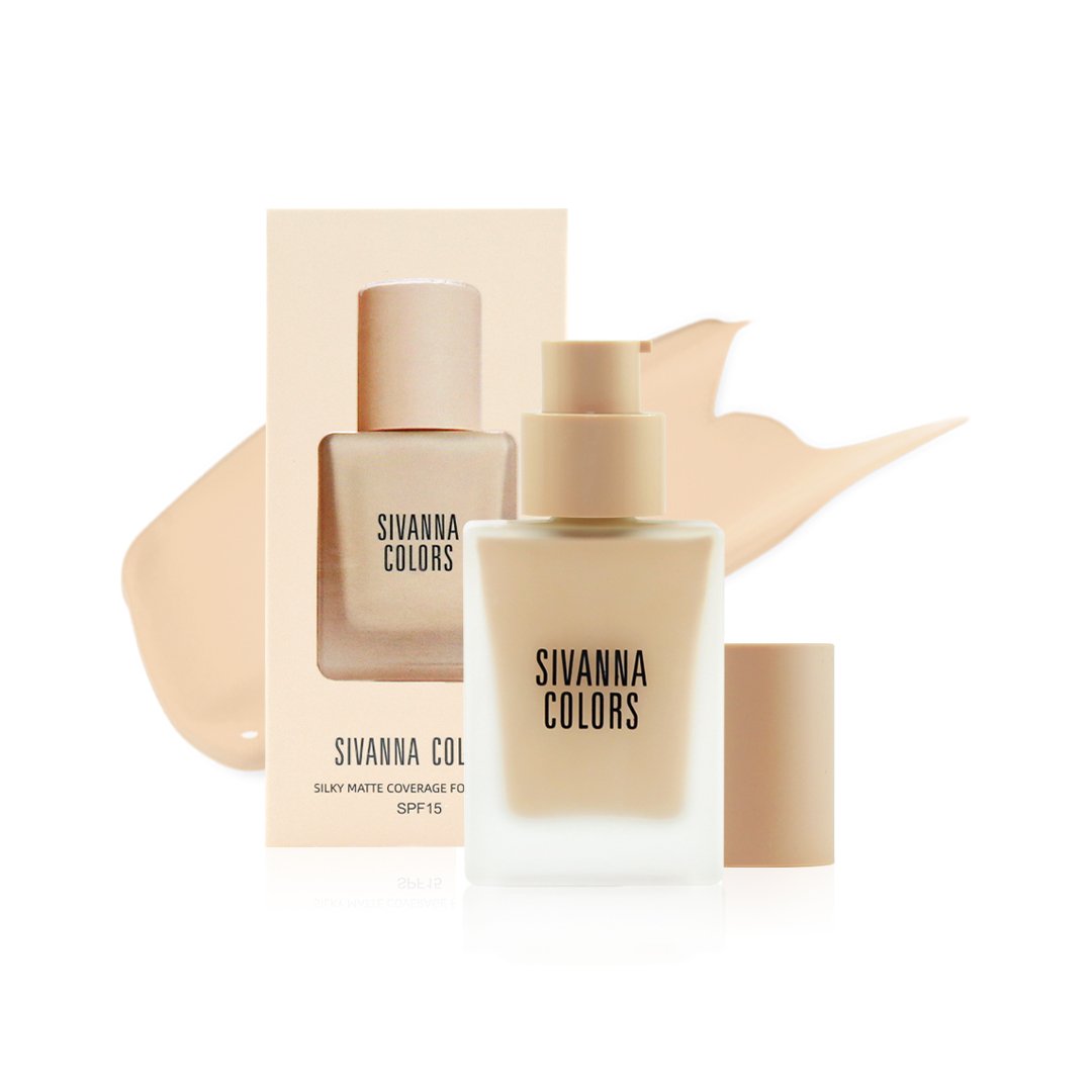 SIVANNA COLORS SILKY MATTE COVERAGE FOUNDATION
