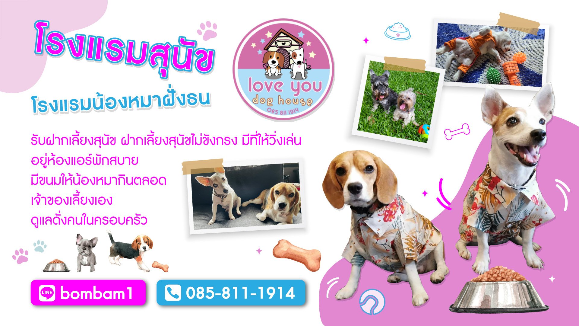 โรงแรมสุนัขไม่ขังกรงฝั่งธน เพรชรเกษม บางแค บางบอน