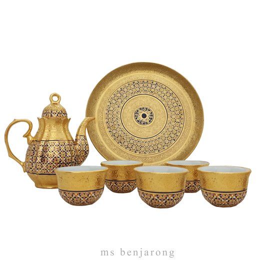 Tea Set Benjarong | Gold | Small