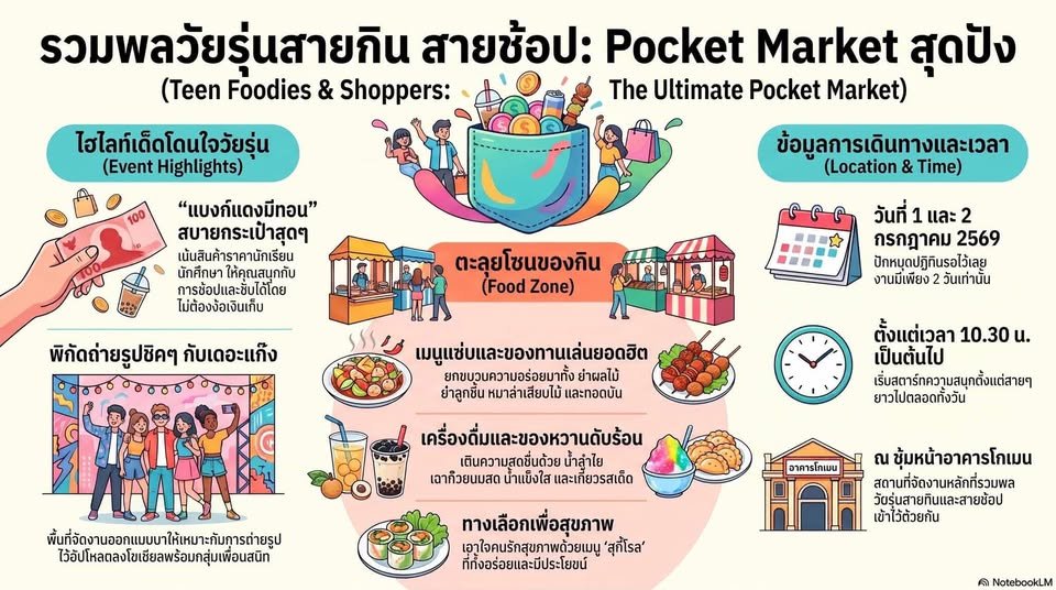 กิจกรรม ตลาดพกพา Pocket Market โดยศูนย์บ่มเพาะผู้ประกอบการ สาขาวิชาการตลาด ประจำปีการศึกษา 2569