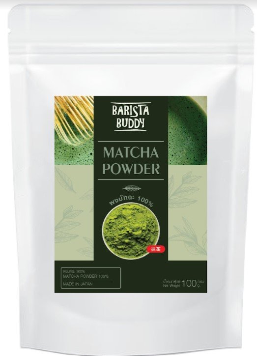 Matcha Geen Tea Powder ผงชาเขียวมัทฉะ 100% จาก BARISTA BUDDY