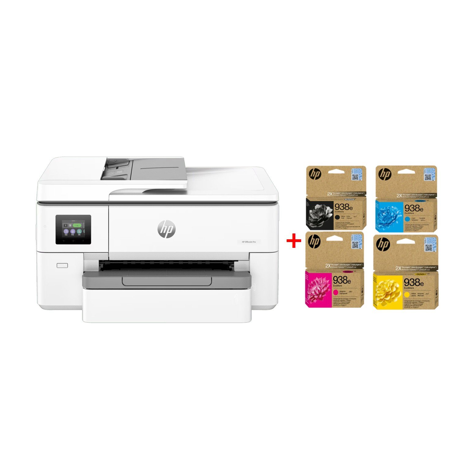 HP OfficeJet Pro 9720 Wide Format All-in-One + HP 938e BK/C/M/Y - tnmagnate
