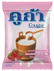 Cougar Strawberry with Milk Flavoured Candy