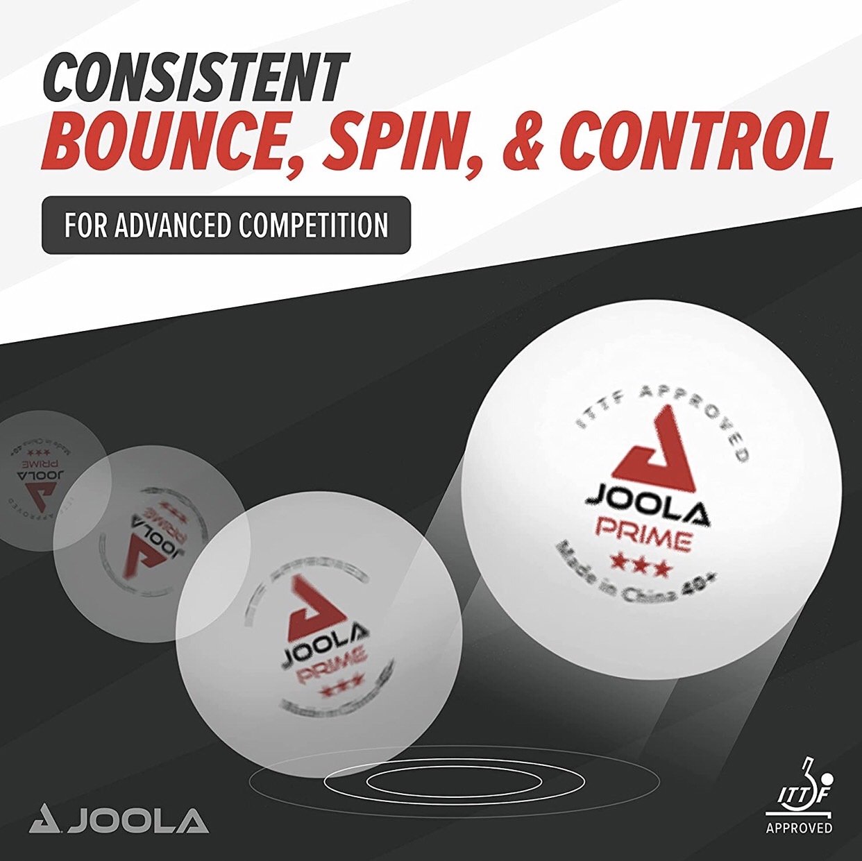JOOLA PRIME 3Star Table Tennis Balls 3 / 1 box sportspro