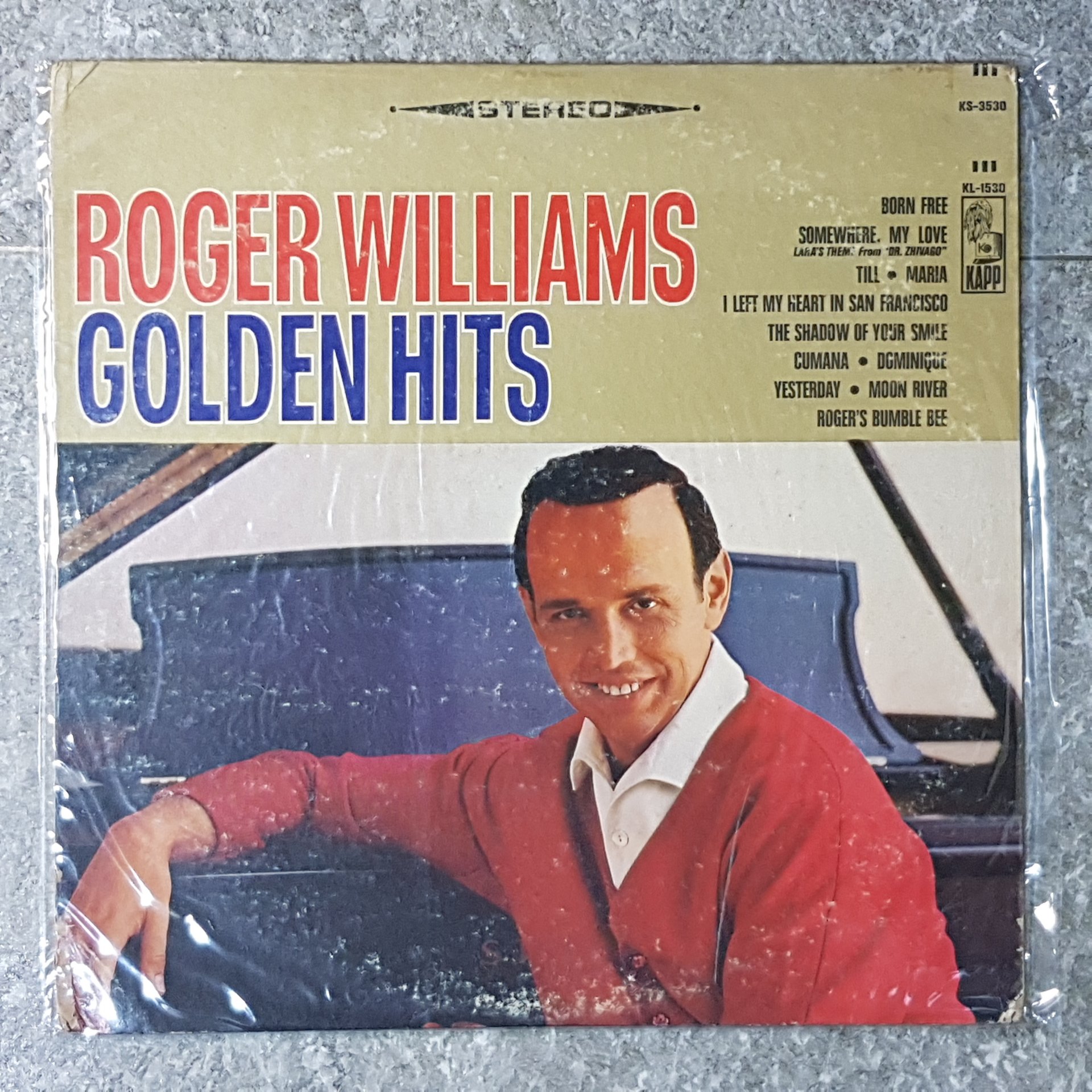 แผ่นเสียง Vinyl Records อัลบัม Roger Williams Golden Hits