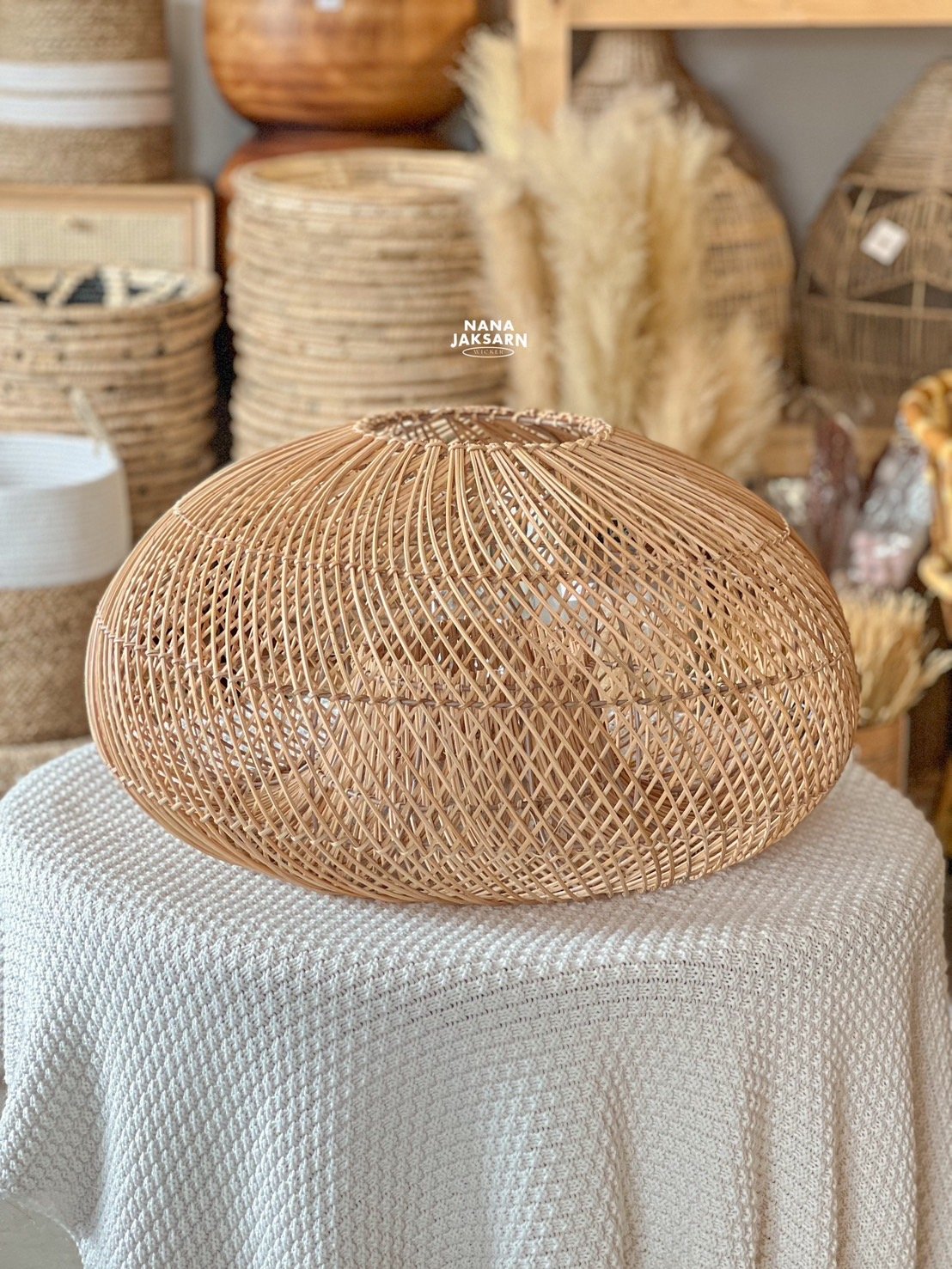 L24 RATTAN LAMPSHADE