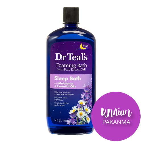 Dr Teal's Melatonin & Essential Oils Sleep Foaming Bath Soaks - 34 fl oz 1000 mL