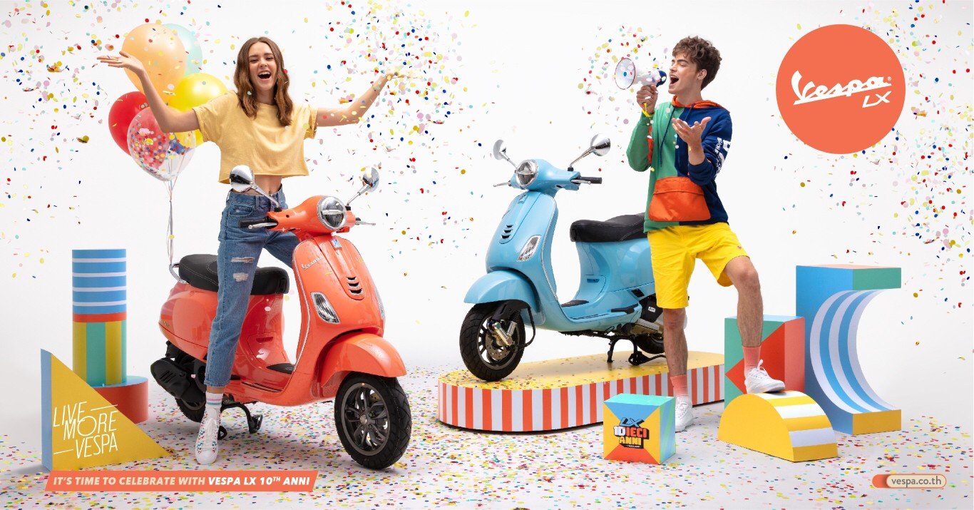 “Vespa LX 10th Anni” โมเดลรุ่นฉลองครบรอบ 10 ปี ในประเทศไทย  “Vespa LX 10th Anni” โมเดลรุ่นฉลองครบรอบ 10 ปี ในประเทศไทย
