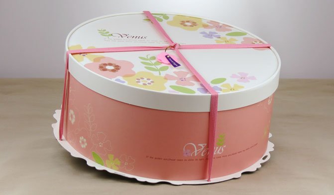 Cake box packaging venus