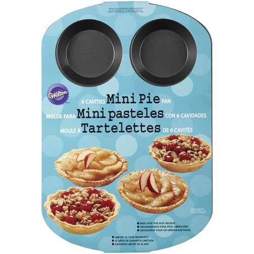 21050691 Wilton 6 CAV MINI PIE PAN NOV bakeryland