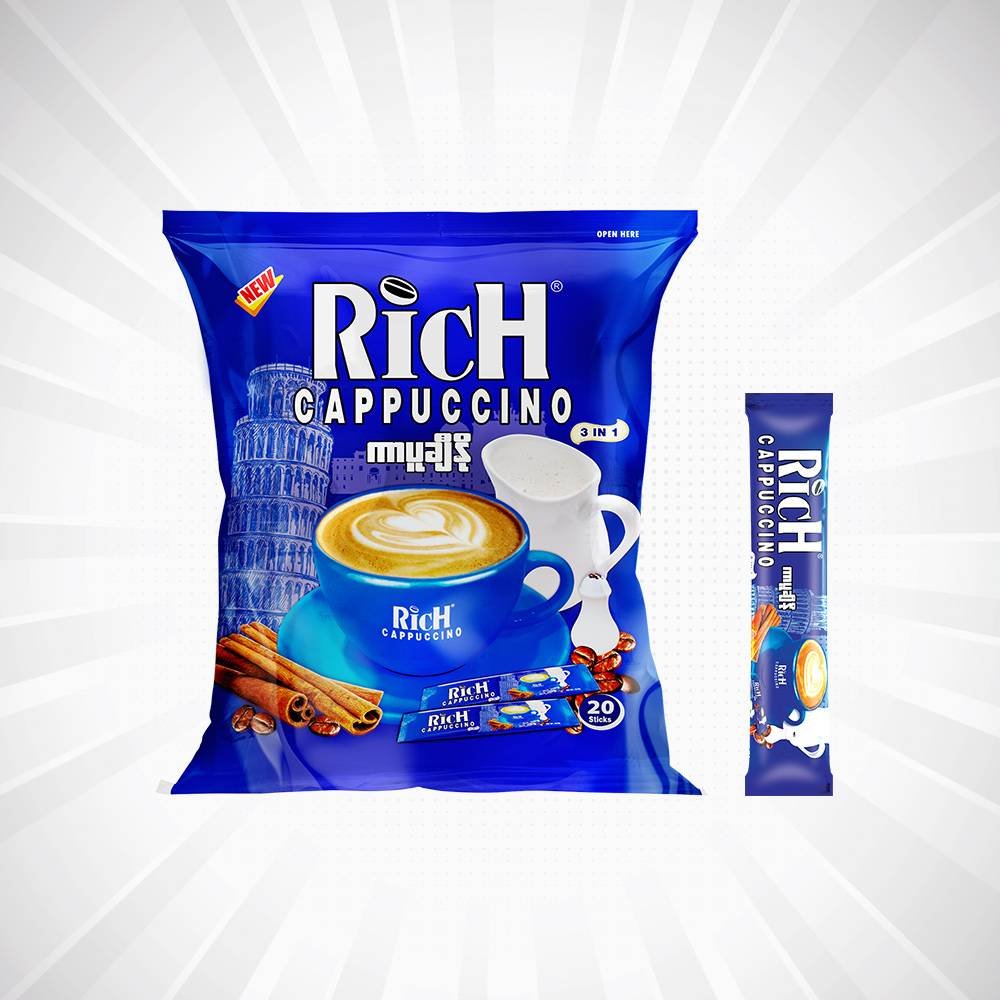 Rich cappucino378g.(สีน้ำเงิน)