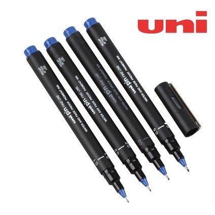 ปากกา Uni PIN-200 สีน้ำเงิน