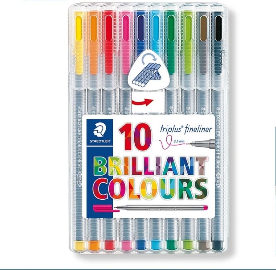 ปากกา Staedtler Triplus Fineliner 10 สี