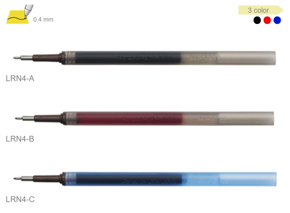 ไส้ปากกาเพนเทลเจล 0.4 LRN-4