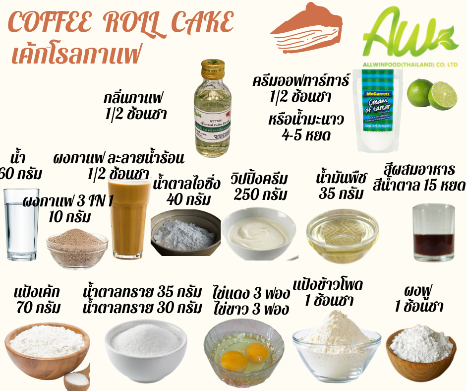 เค้กกาแฟ วัตถุดิบ