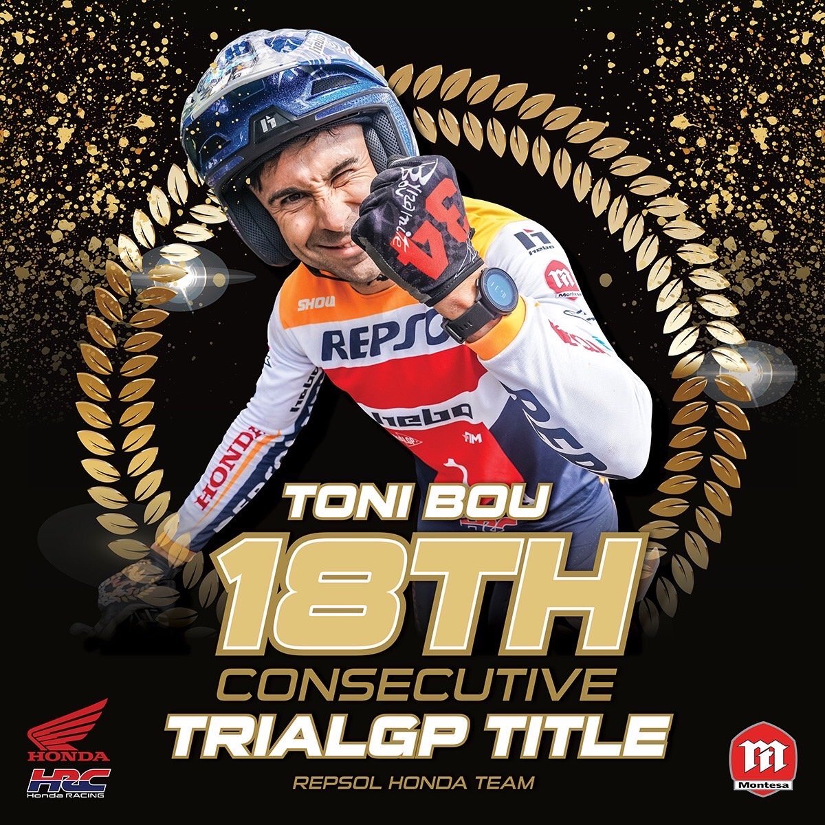 โทนี่ โบ กดชัยชนะสนาม 6 ทำสถิติคว้าแชมป์โลกแบบเอาท์ดอร์สมัยที่ 18 ใน TrialGP 2024