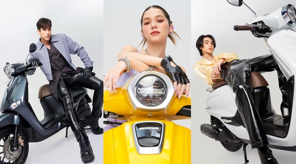 ครั้งแรกของโลก! ไทยฮอนด้าเปิดตัว ‘New Honda Giorno+’ รถโมเดิร์นคลาสสิกรุ่นใหม่ คอนเซปต์ The New High ทุกสไตล์ไปได้ไกลกว่า พร้อมเปิดตัว 3 พรีเซนเตอร์ ครั้งแรกของโลก! ไทยฮอนด้าเปิดตัว ‘New Honda Giorno+’ รถโมเดิร์นคลาสสิกรุ่นใหม่ คอนเซปต์ The New High ทุกสไตล์ไปได้ไกลกว่า พร้อมเปิดตัว 3 พรีเซนเตอร์