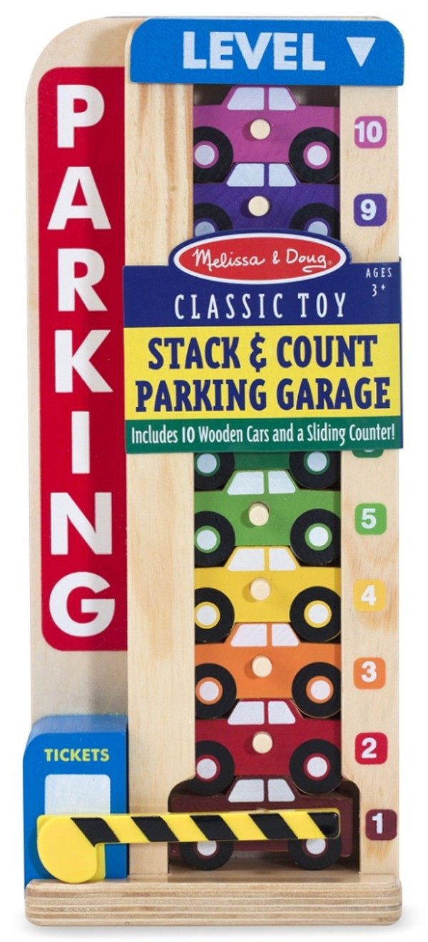 ชุดของเล่น จอดรถบนตึก Stack & Count Parking Garage รุ่น 5182 ยี่ห้อ Melissa & Doug (นำเข้า USA)