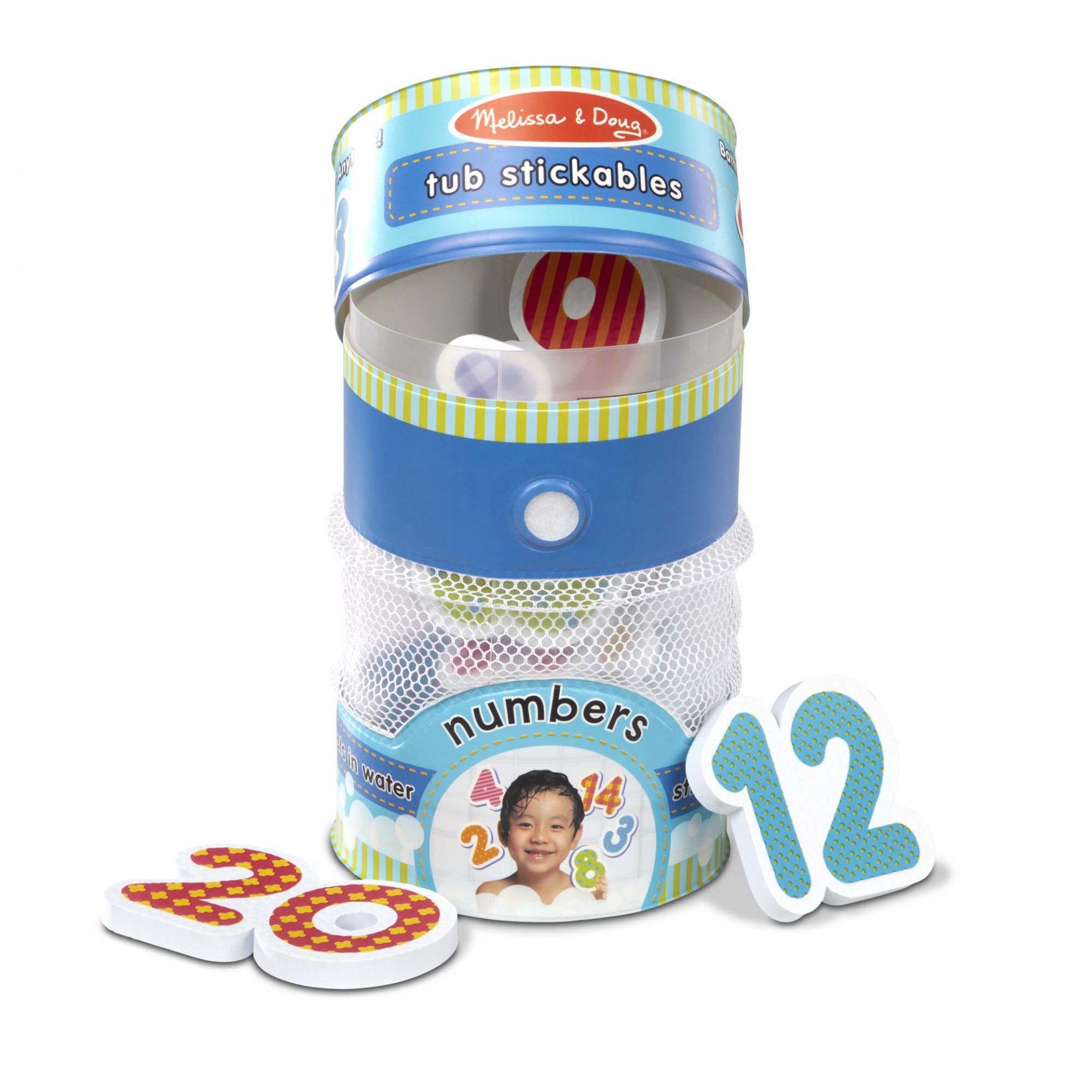 ชุดตัวติดผนังลอยน้ำได้ รุ่นตัวเลข Tub Stickables - Numbers Soft Shapes Bath Toy รุ่น 31403 ยี่ห้อ Melissa & Doug (นำเข้า USA)