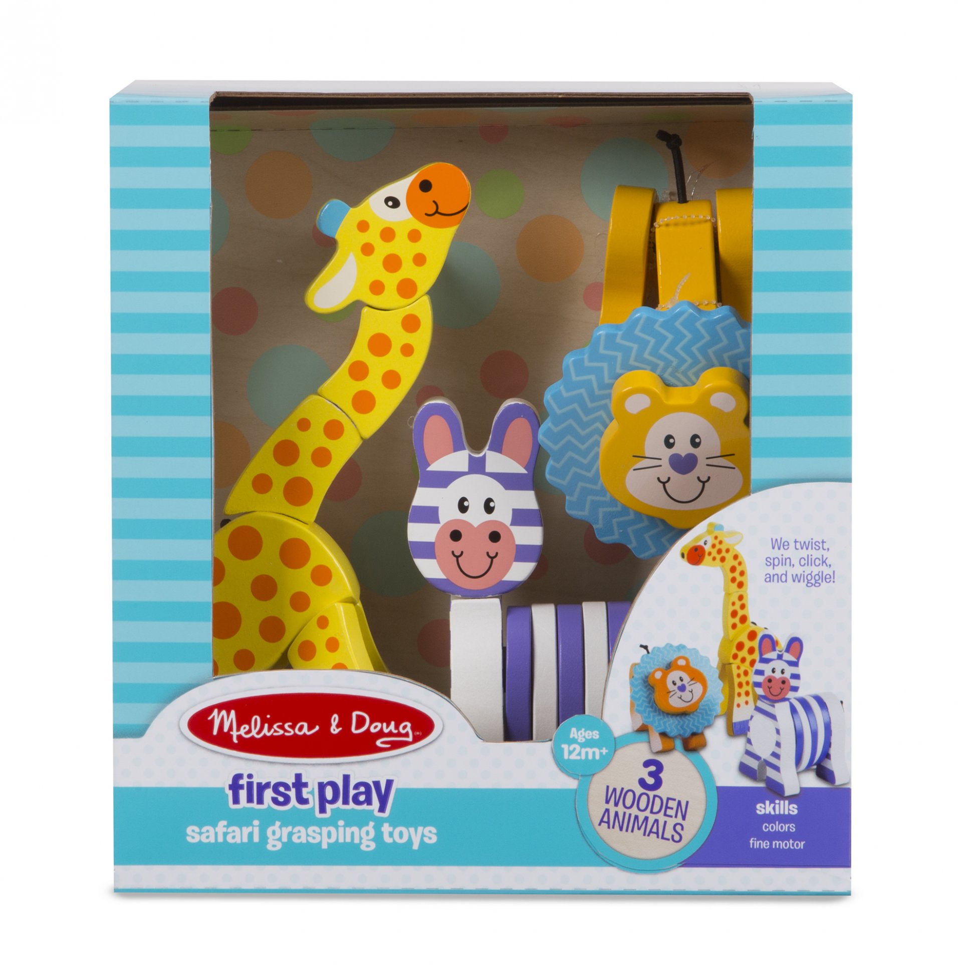 ชุดของเล่นเด็กเล็ก รุ่นซาฟารี Safari Grasping Toys  รุ่น 3206 ยี่ห้อ Melissa & Doug (นำเข้า USA)