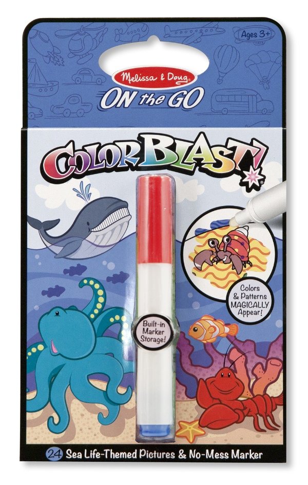 สมุดระบายสีด้วยมาร์กเกอร์ รูปสัตว์ทะเล Color Blast Sea Life รุ่น 5358 ยี่ห้อ Melissa & Doug (นำเข้า USA)