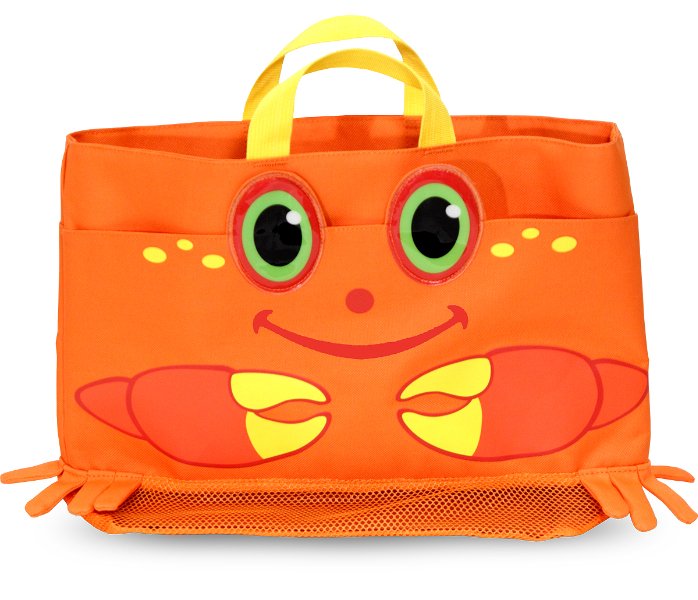 กระเป๋าใส่ของไปเล่นทะเล รูปปู Clicker Crab Beach Tote Bag รุ่น 6419 ยี่ห้อ Melissa & Doug (นำเข้า USA)