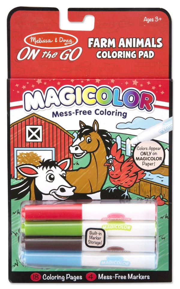 ปากกา no-mess 4 แท่ง ชุดฟาร์มสัตว์ Magicolor Set  Farm Animals รุ่น 9126 ยี่ห้อ Melissa & Doug (นำเข้า USA)