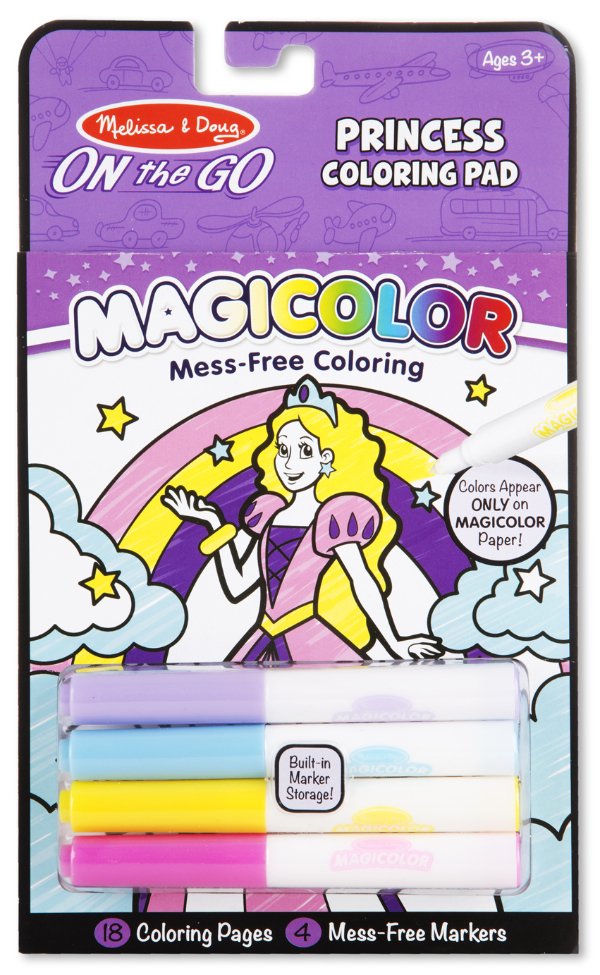 ปากกา no-mess 4 แท่ง รุ่นเจ้าหญิง Magicolor Set Princess รุ่น 9136 ยี่ห้อ Melissa & Doug (นำเข้า USA)