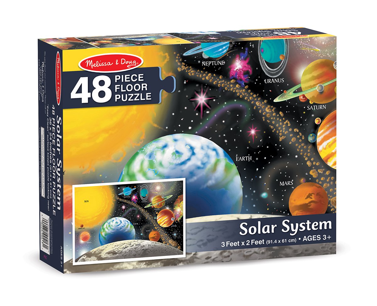 จิ๊กซอกระดาษ 48 ชิ้น รุ่นระบบสุริยะ Floor Puzzle Solar 48 pc รุ่น 413 ยี่ห้อ Melissa & Doug (นำเข้า USA)