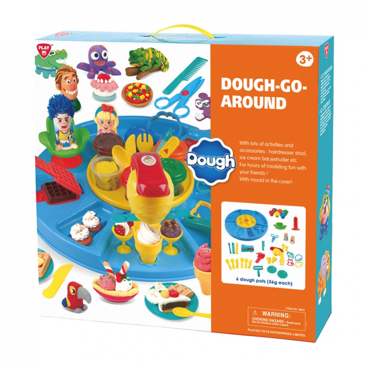 โดว์รวมเซ็ตชุดใหญ่ Dough Go Around (รุ่น 8663) ยี่ห้อ PLAYGO