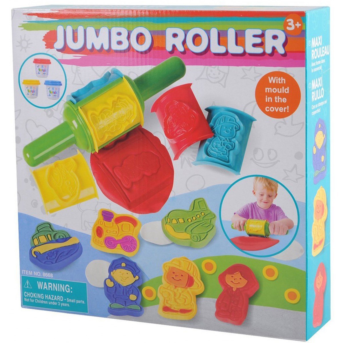 โดว์จัมโบ้โรลเลอร์ Jumbo Roller Dough (รุ่น 8668) ยี่ห้อ PLAYGO