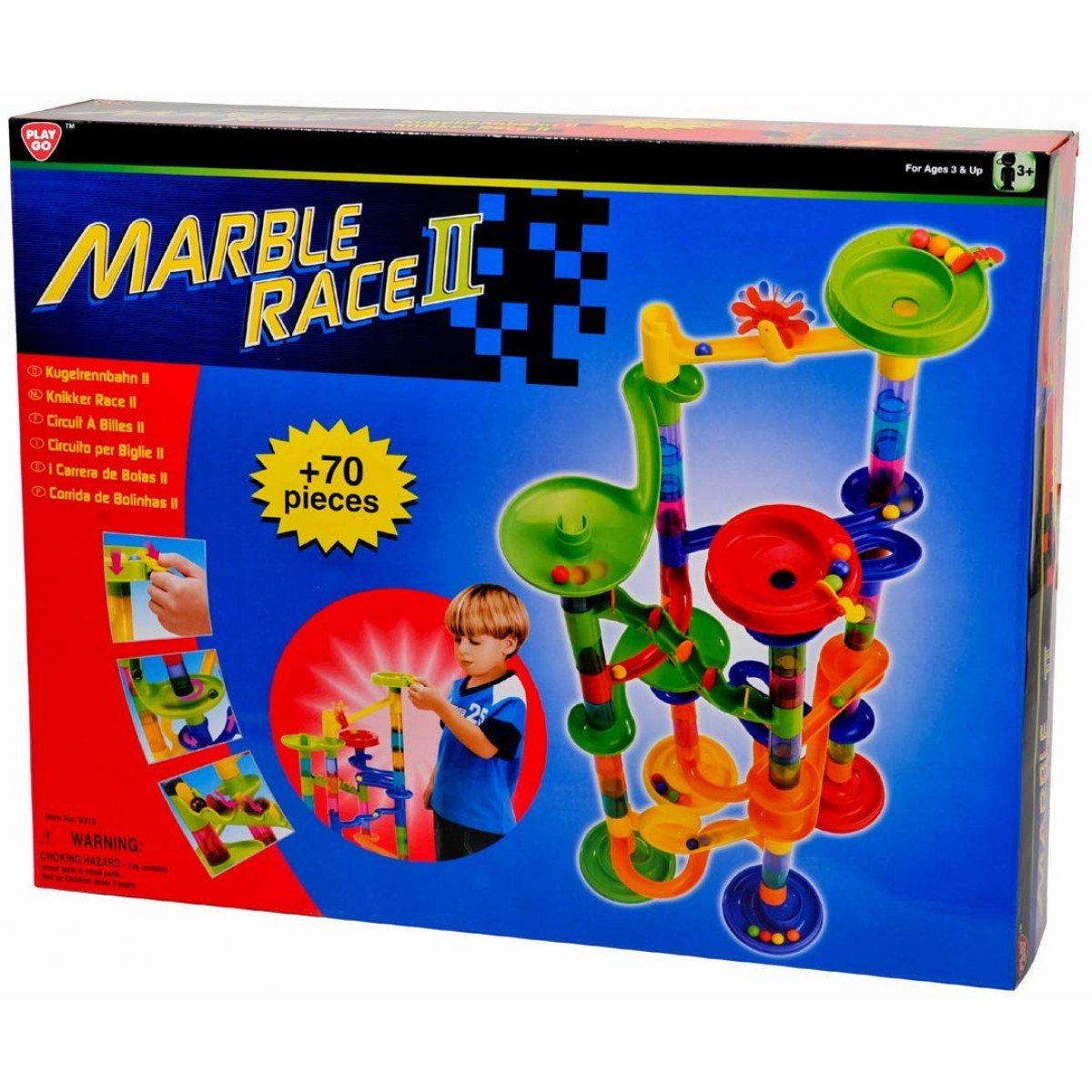 ตัวต่อกลาง 72 ชิ้น Marble Race II (รุ่น 9315) ยี่ห้อ PLAYGO