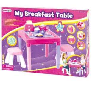 ชุดโต๊ะอาหาร + เก้าอี้ My Breakfast Table (รุ่น 3135G) ยี่ห้อ PLAYGO
