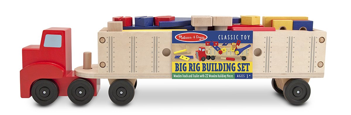 ชุดรถบรรทุกขนาดจัมโบ้ Big Rig Building Set รุ่น 2758 ยี่ห้อ Melissa & Doug (นำเข้า USA)