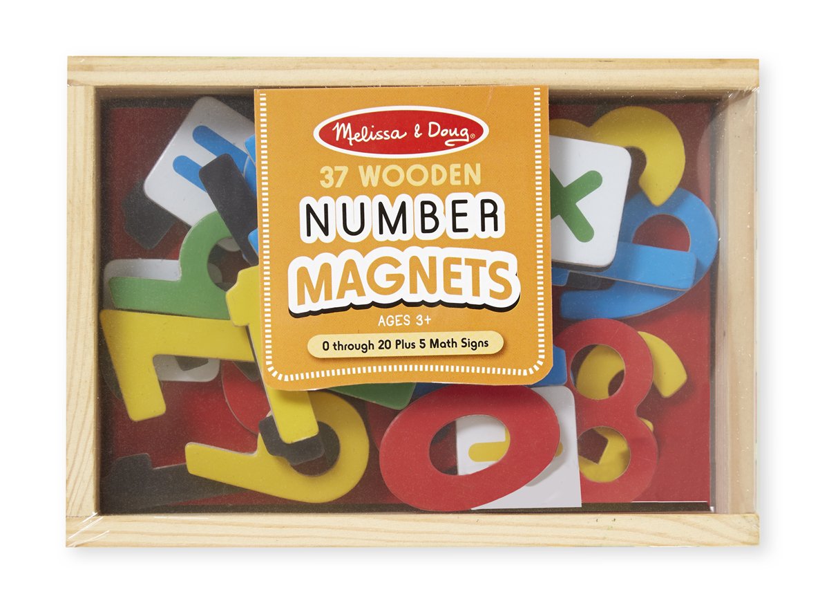 แม่เหล็กตัวเลข Wooden Numbers Magnets Set รุ่น 449  ยี่ห้อ Melissa & Doug (นำเข้า USA)