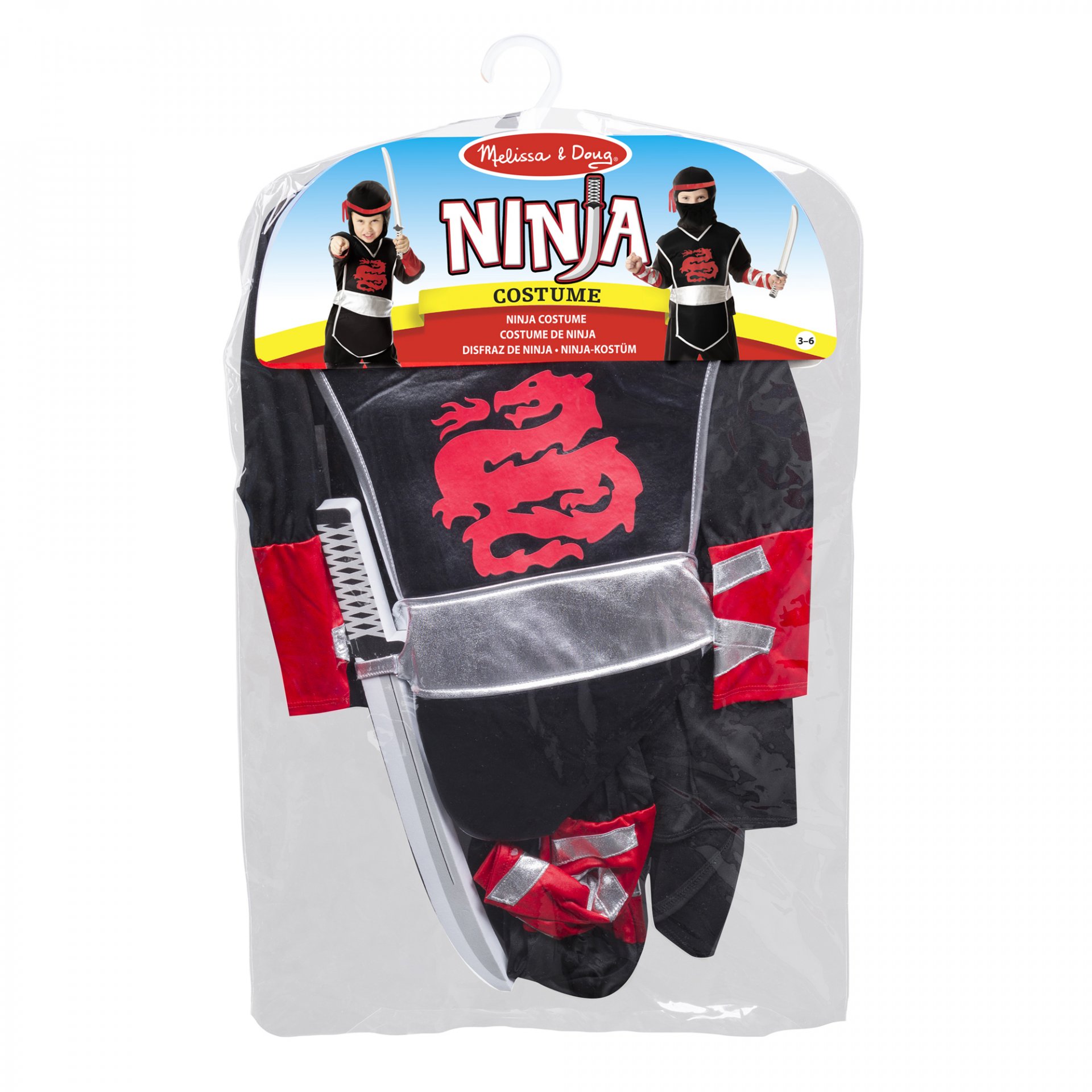 ชุดสวมบทบาท รุ่นนินจา Ninja Role Play Costume Set รุ่น 8542 ยี่ห้อ Melissa & Doug (นำเข้า USA)