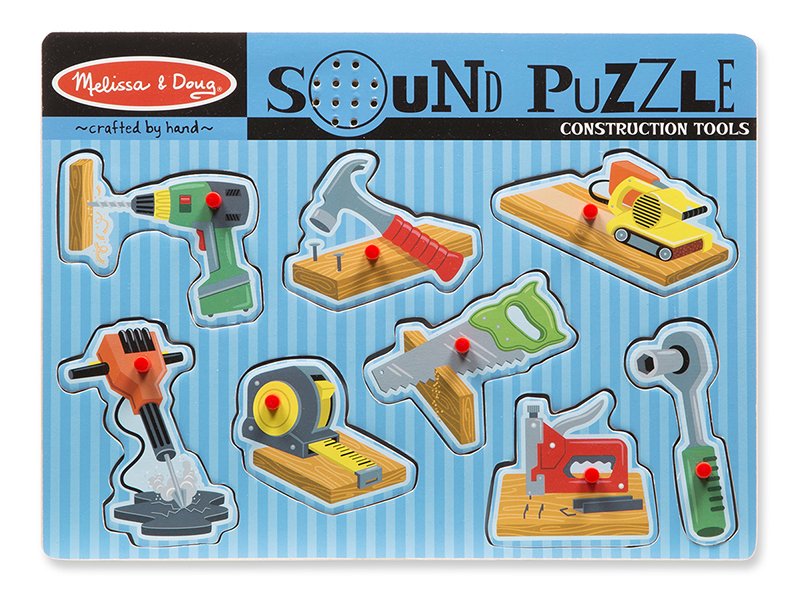 พัซเซิลมีเสียง รุ่นเครื่องมือก่อสร้าง Sound Puzzle Tool รุ่น 733 ยี่ห้อ Melissa & Doug (นำเข้า USA)