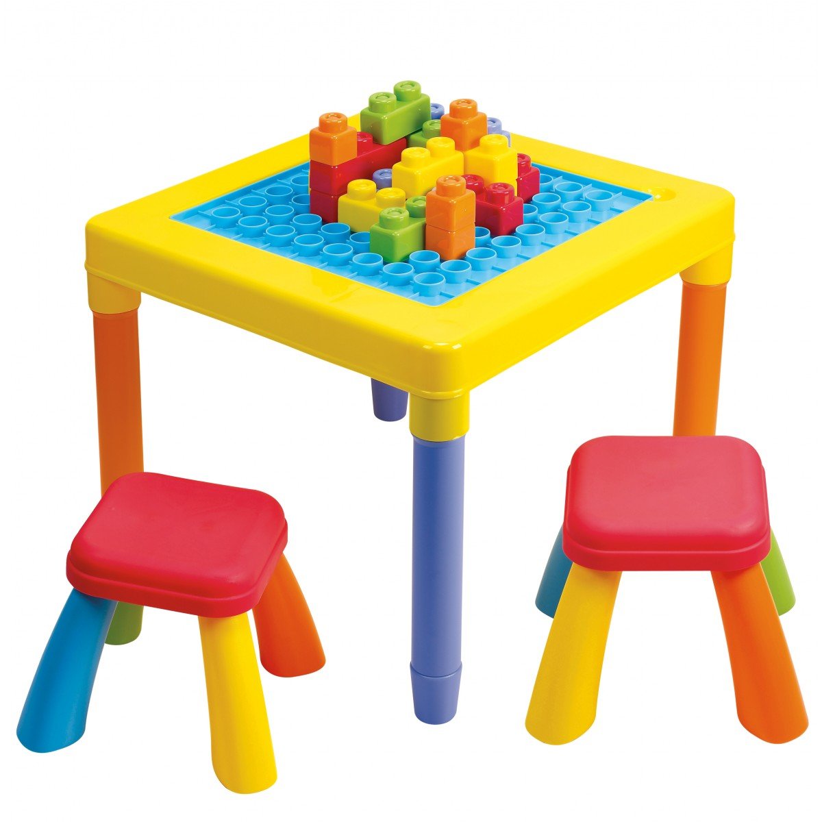 โต๊ะเก้าอี้พร้อมตัวต่อบล๊อก My Play Table (รุ่น 2245) ยี่ห้อ PLAYGO